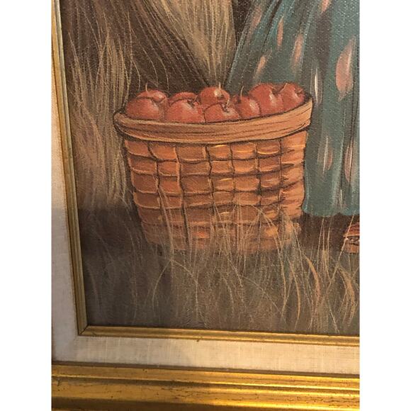 Vintage 1997 Lithograph Elaine Dunghill Fruitful Thoughts 21x17 - Picture 2 of 11